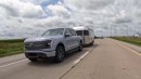 The ultimate towing test puts the Ford F-150 Lightning against its hybrid brother
