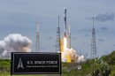 Falcon 9 Rocket Carrying a GPS III-5 Satellite