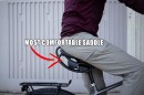 The vabsRider dynamic saddle moves as you pedal so you won't get a sore butt when cycling anymore