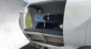 The VC10 Caravan Pod is a former VC10 jet engine that was reborn as a trailer for family vacations
