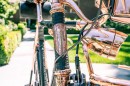 The Wheelmen custom bike is dipped in copper, covered in python and crocodile leather, for a price tag of $35,000