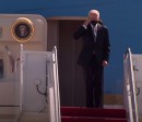 President Joe Biden trips three times on his way to board Air Force One