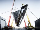 Project 406 sportfish yacht hull turning