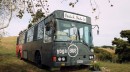 The Yoga Bus is a permanent home and mobile yoga studio, completely self-sufficient