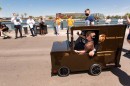 The world's youngest UPS driver got a custom tiny electric UPS truck to deliver packages
