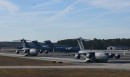 24 C-17 Globemasters flying at once from the same base is like nothing you've seen before