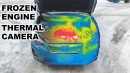 Thermal Camera Shows How Subaru Engine Heats Up