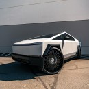 Tesla Cybertruck aftermarket wraps and wheels