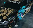 Jeep Grand Cherokee Trackhawk Black Panther and Lambo Aventador Marvel vs DC vinyl wrap renderings