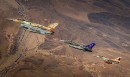 USAF and Israeli Air Force F-16 Fighting Falcons