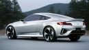 Honda Integra Coupe Concept rendering by automotive.diffusion