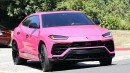 Justin Bieber's pink Lamborghini Urus