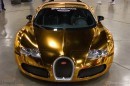 Flo Rida's gold chrome-wrapped Bugatti Veyron