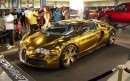 Flo Rida's gold chrome-wrapped Bugatti Veyron