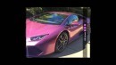 Blac Chyna's metallic purple Lamborghini Huracan