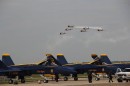 Geico Skytypers Air Show Team with U.S. Navy Blue Angels