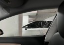 Thieves unsuccessfully try to break into a Tesla