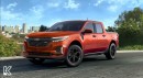 Third-generation Chevrolet Montana rendering with Maverick and Blazer cues by KDesign AG