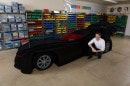 18-feet long Batmobile made of 500,000 Lego bricks