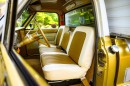 1968 Chevy C20 Custom Camper pickup carries a 1968 Sky Lounge camper in the bed, for the ultimate family RV