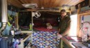 1982 Toyota Sunrader camper van sleeping area