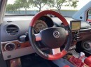 1998 Volkswagen Beetle with Sega Dreamcast video game console