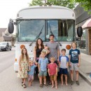 Converted 2005 Bluebird All-American bus is a comfortable permanent home to family of nine