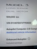 Tesla Model 3 passed the 300,000-mile mark