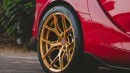 2020 Toyota GR Supra Flaunts 20-Inch Vossen HF-5 Gold Wheels