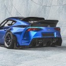 This 2020 Toyota Supra Rendering Looks Like a Supercharged Lexus V8 Swap