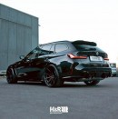 2023 BMW M3 Touring with H&R springs and Yido Performance forged wheels