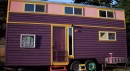 Lovely and brightly-colored tiny house on wheels