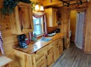 Tiny house with cozy rustic interior