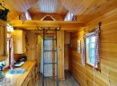 Tiny house with cozy rustic interior