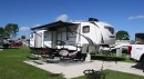 5th wheel RV is the perfect house on wheels for a family of six
