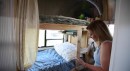 2001 restored Airstream with two bedrooms and a fuctional kitchen is the perfect mobile home for a family of four