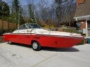 The 1995 Boatcar melds together a Ford E-350 and a Sea Ray Sundancer boat