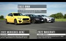 This BMW M550i Destroys a Levante Modena S and a Mercedes-AMG CLS 53 With No Effort