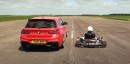 50BHP 125CC GO CART vs 460BHP 3L BMW M140I Drag Race