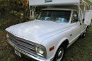 1968 Chevrolet C20 Longhorn Pickup with a Franklin Camper combo for sale on Bring a Trailer