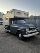 Custom 1959 Chevy Apache and Camper