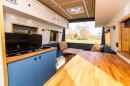 Coastal-inspired luxury camper van conversion