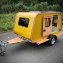 La Carriole from Carapate is a versatile, modular teardrop trailer that brings a touch of French sophistication to your adventures