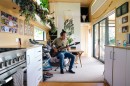 Nature-inspired container house with an unique interior design