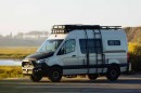 Cozy Sprinter van has everything you need for a weekend getaway