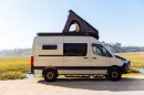 Cozy Sprinter van has everything you need for a weekend getaway