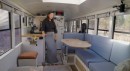 Couple DIY-ed a school bus into a cute RV