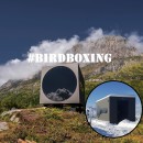 This tiny cube is actually a prefab cabin called the Birdbox