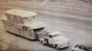 The 1953 double-decker Spartan Manor trailer served as family home as it traveled through California
