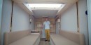 Guy turns box truck into an incredible office on wheels